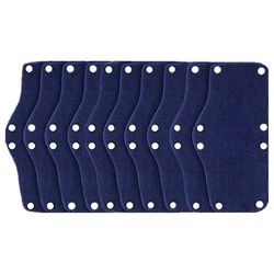 10PCS kovahattuinen hikinauha, puuvillainen kova hattuvuori, uudelleenkäytettävät kypärähikinauhat (sininen)