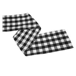 Tarkista kaitaliina, illallispöydän kaitaliinat joulutapahtumiin Kodin sisustus Mustavalkoinen 180cm