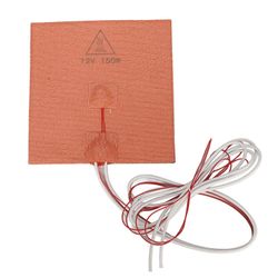 silikoninen lämmitintyyny korkean lämpötilan kestävä selkäliimalla kuuma sänky silikonilämmitystyyny 3D-tulostimen lisävarusteet 150x150mm 12V 150W