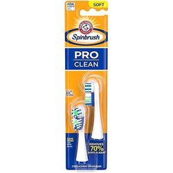 Arm &; Hammer Spinbrush Pro Clean Soft Refill- Sisältää 2 vaihtopäätä - Pehmeät harjakset - Akkukäyttöinen hammasharja