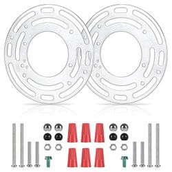 2 kpl valaisimien kiinnikkeitä, kattovalaisimen asennuslevy, seinävalaisimen kiinnityslohkot ruuvilla ja muttereilla Hopea