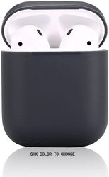 AIR Beskyttende silikone cover med sportsrem Kompatibel med Airpods2 Front LED ikke synlig (sort)