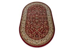 RugsX Tæppe ROYAL ADR ovalt design 1745 klaret Bourgogne 150x250 cm