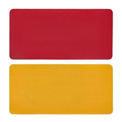 Suuri pöytälevy luistamaton nahkainen hiirimatto vedenpitävä kirjoitusmatto toimistoon/kotiin/pelaamiseen Viini punainen keltainen 120cm x 60cm