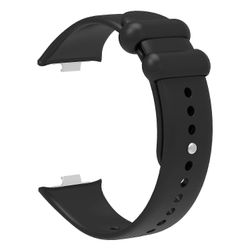 Xiaomi Smart Band 8 Pro -ranneke, jossa on yksivärinen silikoniranneke. Musta Style C Xiaomi Smart Band 8 Pr