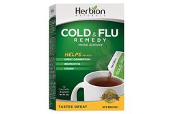Herbion Naturals Cold & Flu Remedy Yrttirakeet, 10 annospussia