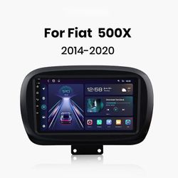 Unbreaded Carplay Android Auto Bilradio til Fiat 500X 2014 - 2020 Multimedia GPS Autoradio 4G WIFI DSP