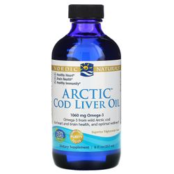 Nordic Naturals, arktinen kalanmaksaöljy, 8 fl oz (237 ml)