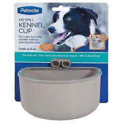 Pet Mate Petmate No Spill Kennel Cup, harmaa, 1 kpl/iso