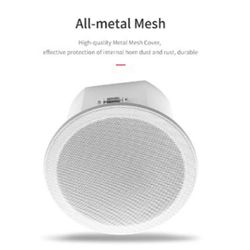 Sisäänrakennettu vahvistin, täyden äänialueen Bluetooth-takakansi, kotiteatteri, taustamusiikki, kattokaiutin (C) Valkoinen