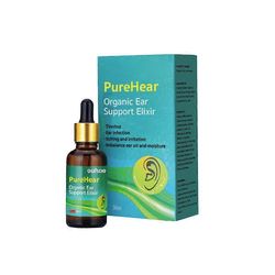 Purehear Organic Ear Support Elixir, luonnontuotteet Luomu korvaöljy 1pc