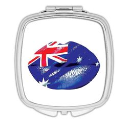 Xpgifts Læber Australien: Flag Country Expat Souvenir for hendes kvinde Feminine Kvinder Sexy Flags Læbestift