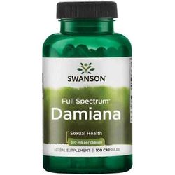 Swanson Damiana 510mg kapselit 100