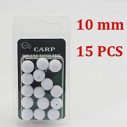 HSEXCEL 12/15Pcs karpe fiskeri tilbehør skum boilies til zig rig hår chod Ronnie Rig poppe op boilies for karpe fiskegrej udstyr 10 mm hvid