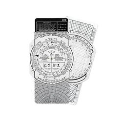 E6B-muovinen lentotietokone, patentoitu ilmailulentäjän lentotietokoneen laskin, vakiolentomatka Kuten