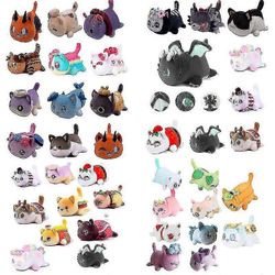 Meemeows ruoka Aphmau Cat Pehmolelut Täytetyt pehmeät nuket Lapset Joulu Syntymäpäivälahja 25cm Boris susi