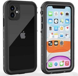 iPhone 11 vedenpitävä kotelo näytönsuojalla Koko kehon suoja iskunkestävä pölytiivis likatiivis raskas IP68 vedenpitävä kotelo iPhone 11: lle (6.1 ...
