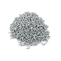 100PCS 12mm renkaan nastat kovametalliruuvi lumipiikit anti-ice autolle / maastoautolle / mönkijälle / UTV -renkaan nastalle hopea