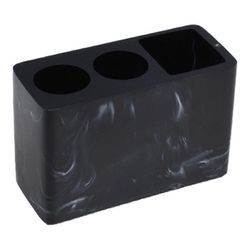 Marmoroitu rakenne hammasharjan pidikelokerot Työtason järjestäjän työtaso musta