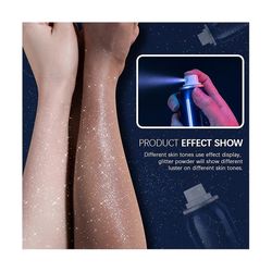 Shiny Glitter Spray tai Glitter Powder Shiny Body Glitter vaatteille ja hiuksille Glitterspraymeikki Sininen