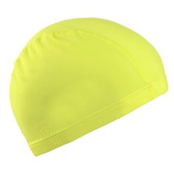 Liltop Plain Swimming Cap Voksne Kids Diving Beach Stretchy Pool Swim Hat Gul