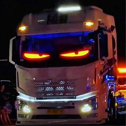 2025 Truck Devil Eye LED Matrix Pixel Panel pehmeä taitettava vierittävä tekstitaulu