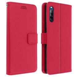 Avizar Sony Xperia L4 Folio Case with Video tuki - Pinkki Vaaleanpunainen