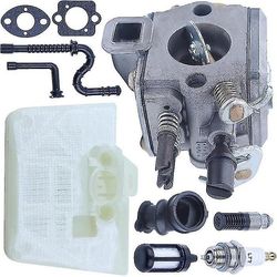 Kaasuttimen päivitys Ilmansuodatin mallille Stihl 034 036 Ms340 Ms360 Vaihda numero 11251200651 11251201612