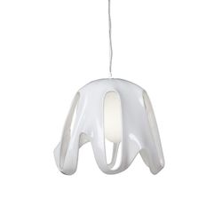Inspired Lighting Phantom Dome Loft Vedhæng E27, Blank Hvid, Matteret Hvidt Glas, Poleret Krom