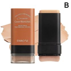 Makeup Foundation Stick Natural coverer Kaksipäinen peitevoide 2 luonnollista väriä