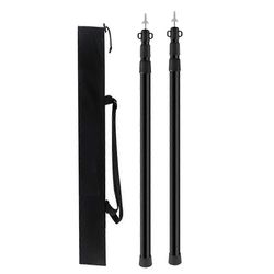 Unbrand 1 pari teleskooppitelttatankoja alumiiniset pystytystangot markiisin pressutangon tukitanko