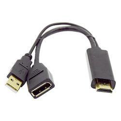 Hdmi til Displayport Dp Female Adapter 4k Hd Display Hdmi til Dp konverteringskabel