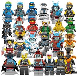 24 stk Ninjago Bygge miniklosser Puslespill Minifigurer Leker Gaver