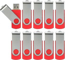 10-pakkaus USB-muistitikut USB 2.0 peukaloasema irtotavarapakkaus kääntyvä muistitikku taitettava tallennustila hyppyasema zip-asema hyvä 10 pakkau...