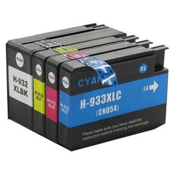 932XL 933XL täysi mustekasetti sirulla sirulla Yhteensopiva HP Office jet 6100 6600 6700 7110 7610 7612 -tulostimien kanssa Uudelleentäytettävä