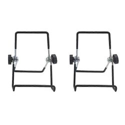 Säädettävä taitettava aurinkopaneelin elektroninen jalusta 2 kiinnityskannattimella, musta, 2 kpl