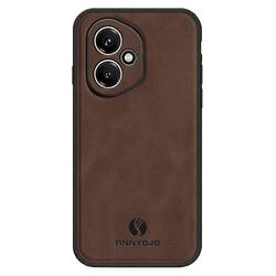 Honor 400 5G (Global) -kotelolle PU-nahka + PC + TPU Anti Drop -puhelimen takakansi kahvi