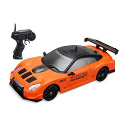 GT RC Drift Car Fjernkontroll Bil Sport Racing Hight Speed Drift Cars, 1 / 24 RC bil for voksne Kids Gaver Oransje