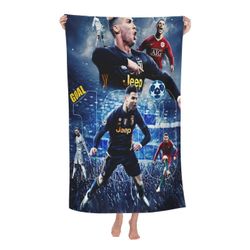 Cristiano Ronaldo-7 kylpypyyhe Unisex-pyyhkeet Muotipyyhe Superfine kuituiset rantapyyhkeet-DW685