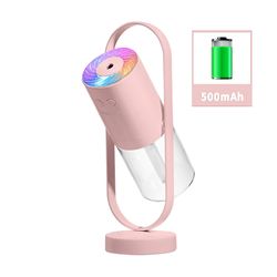 Sajygv Sajy trådlös luftfuktare 360 Roterande smink Atomization Usb Laddningsprojektion Lampa Multicolor