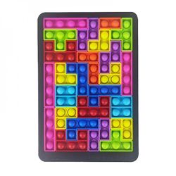 Qian Silikone Pop Fidget Gnaver Pioneer Tetris Byggesten Puslespil Board Games Pædagogisk Dekompression Legetøj Gaver