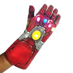 JUSTUP Gants Selvlysende Iron Man Uendelig handske Arm glødende af Ba Latex Mie Pa Gants Fulian 4 Periferisk glød