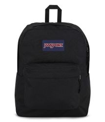 Reppu - Kestävä ja kevyt musta reppu, jossa on yksi päälokero ja sisäinen etutasku