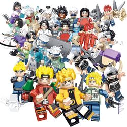 Sett med 32 Naruto Mini figurer byggeklosser leker