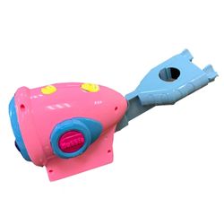 Kevyt polkupyöräkuplakone, hehkuva automaattinen kuplakone, kannettava ulkolelu pojille ja tytöille Vaaleanpunainen