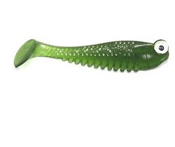 Handuo 20pcs lysende Fiskeri Bait Simulation T-tail Fiskegrej darkgreen