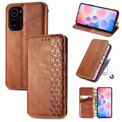 Kompatibel med Xiaomi Mi 11i Flip Case Etui Vintage Wallet Flip Cover med magnetisk lukning Coque - Blå grøn