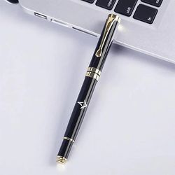 Bricks Masons Gratis gravering metal signatur frimurerisk orb pen - (flere farver / bilag) Sort