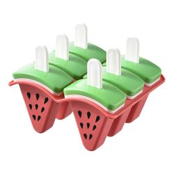 Vesimeloni Ice Popsicle -muotit kahvoilla Uudelleenkäytettävät, helposti purettavat DripProof Kotitekoinen Popsicle Ice Cream DIY Hyvä Fruit Popsic...