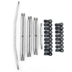 8kpl ruostumattomasta teräksestä valmistettu alustan linkkitangon vivusto ja ohjaustankosarja aksiaaliselle Rbx10 Ryft 1/10 Rc Crawlille